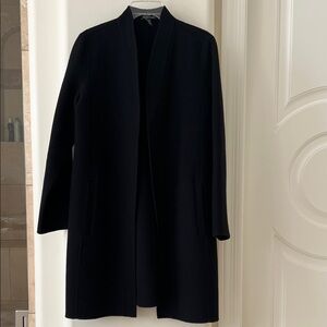 Eileen Fisher Elegant Wool Black mid length Coat